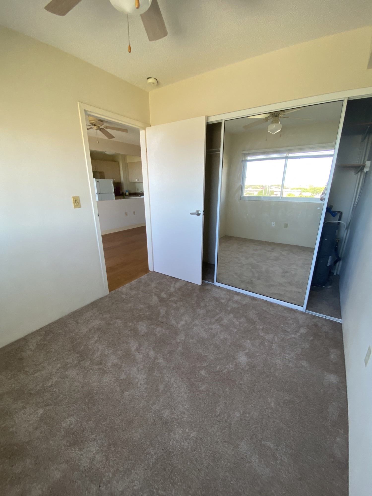 a view of the master bedroom from the living room